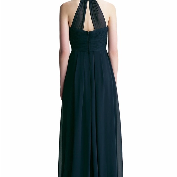 Bill Levkoff 7001 Navy Bridesmaid Dress Size 10 - Picture 2 of 7